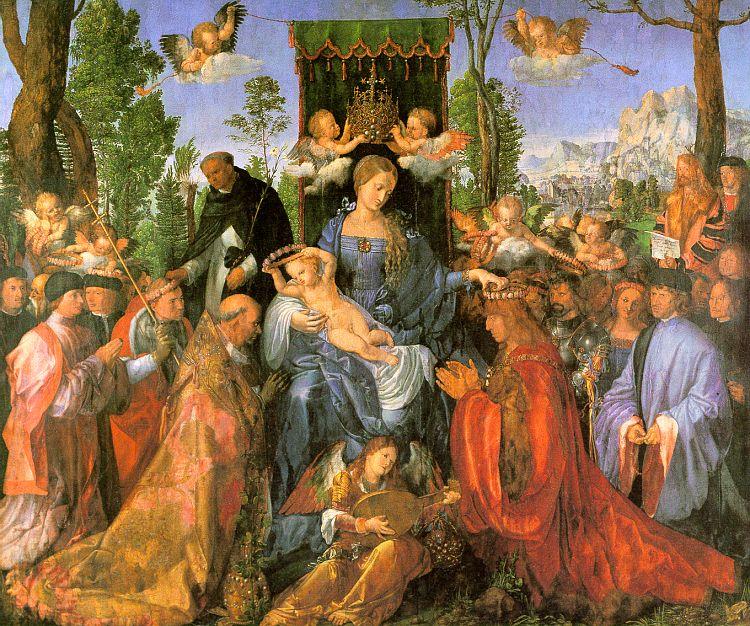 Albrecht Durer Altarpiece of the Rose Garlands China oil painting art